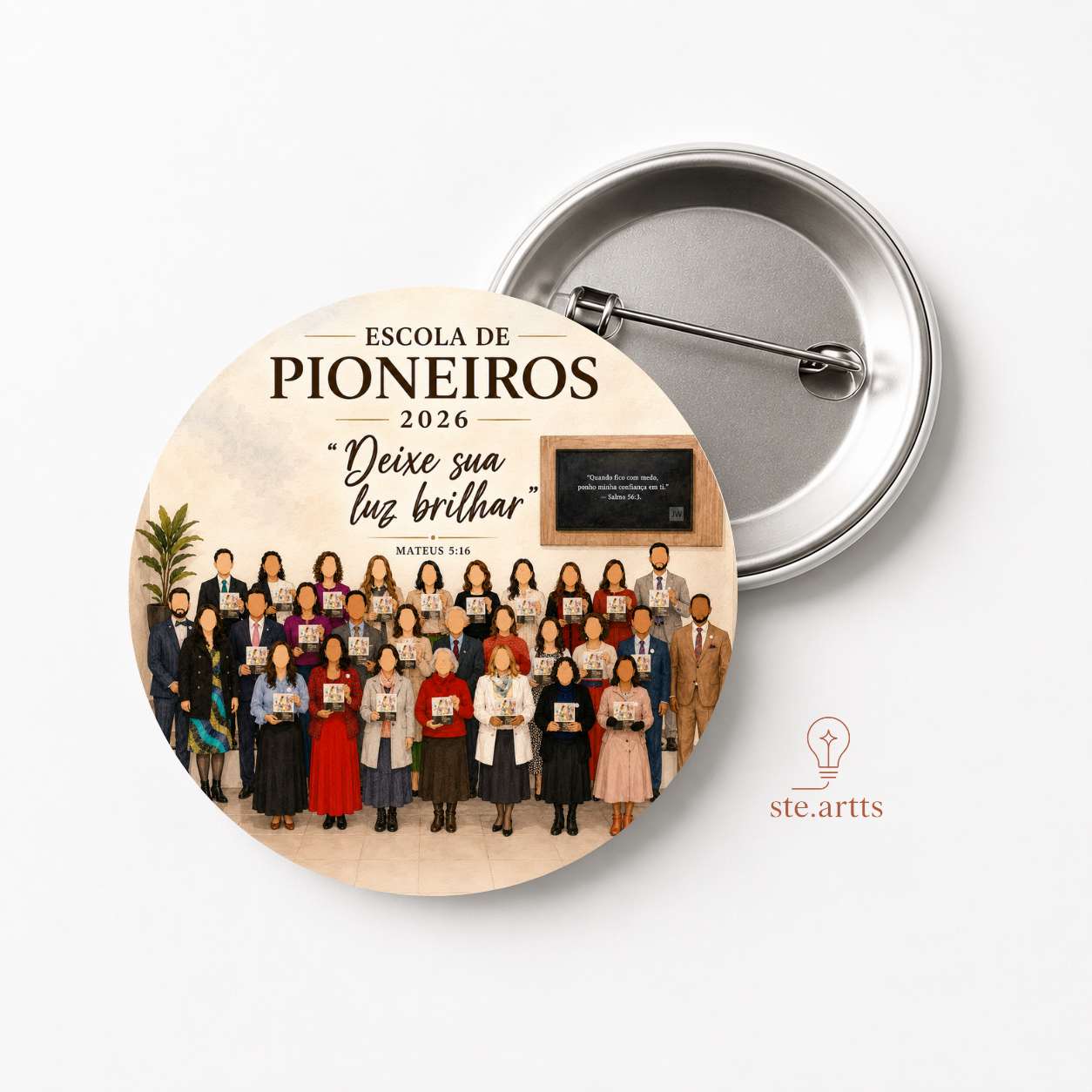 Bottons "COLEÇÃO PIONEIROS"