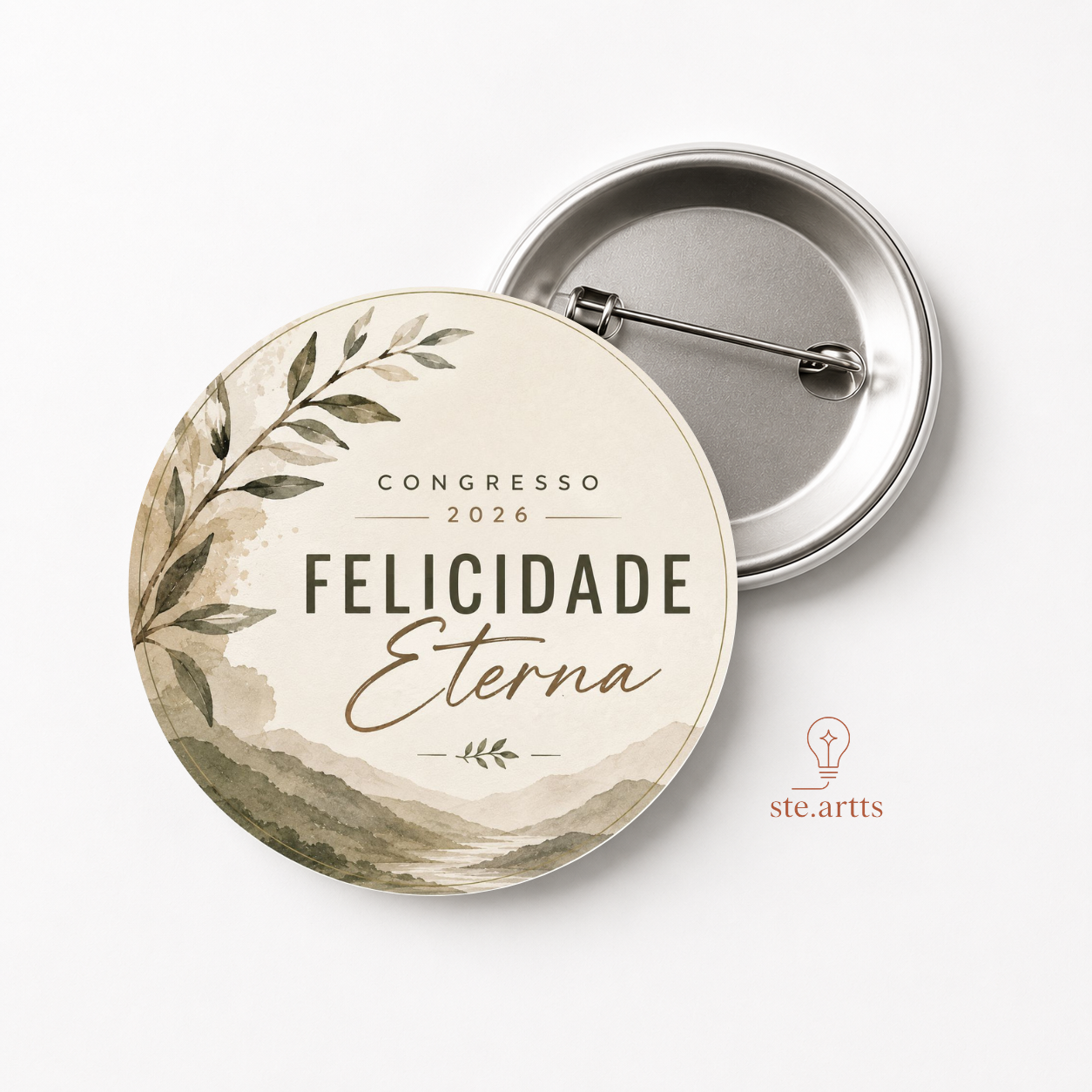 Bottons "COLEÇÃO FELICIDADE ETERNA"