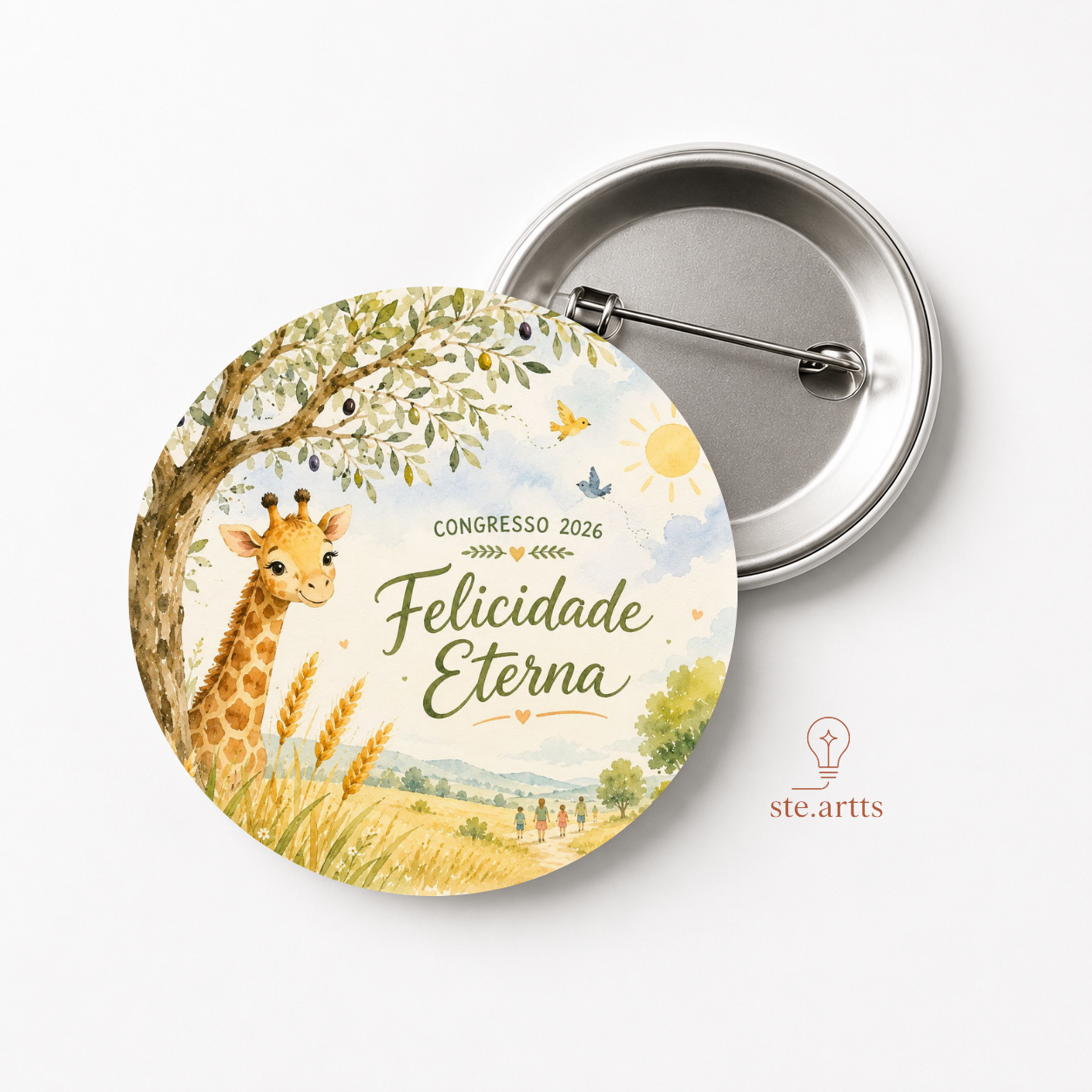 Bottons "COLEÇÃO FELICIDADE ETERNA - INFANTIL (cópia)