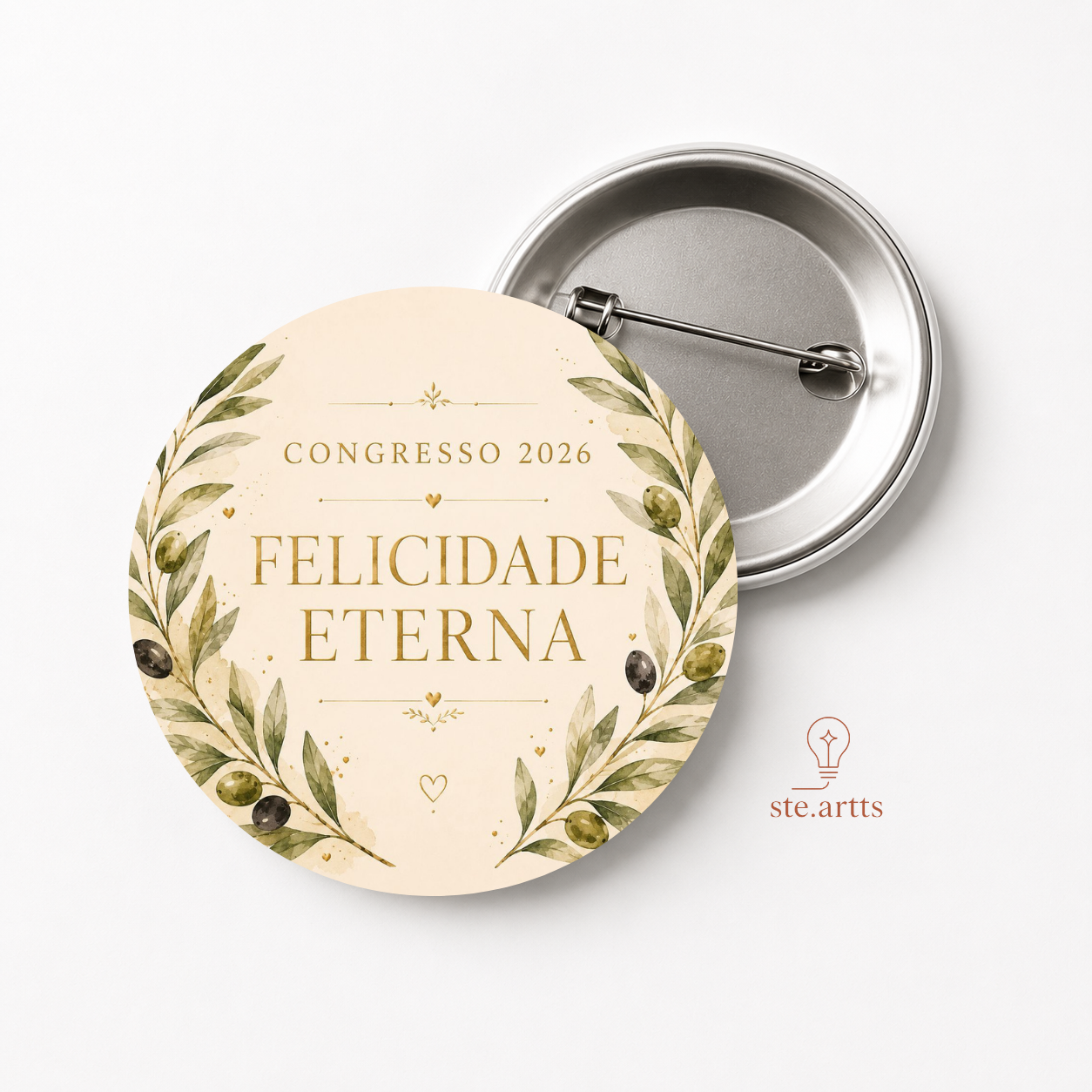 Bottons "COLEÇÃO FELICIDADE ETERNA"